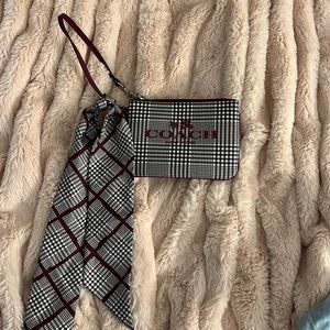 COACH WRISTLET AND SILK SCARF SET